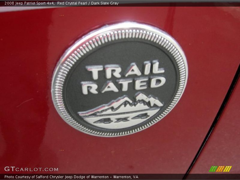 Red Crystal Pearl / Dark Slate Gray 2008 Jeep Patriot Sport 4x4