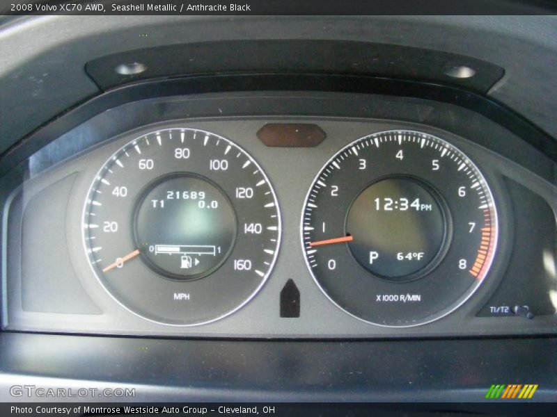 Seashell Metallic / Anthracite Black 2008 Volvo XC70 AWD