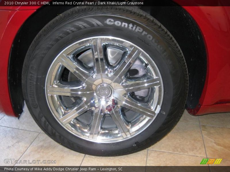 Inferno Red Crystal Pearl / Dark Khaki/Light Graystone 2010 Chrysler 300 C HEMI