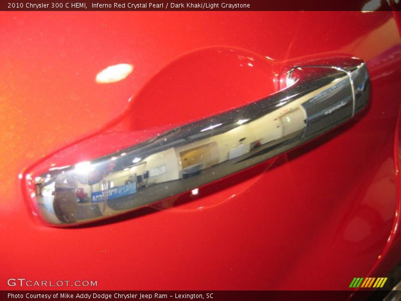 Inferno Red Crystal Pearl / Dark Khaki/Light Graystone 2010 Chrysler 300 C HEMI