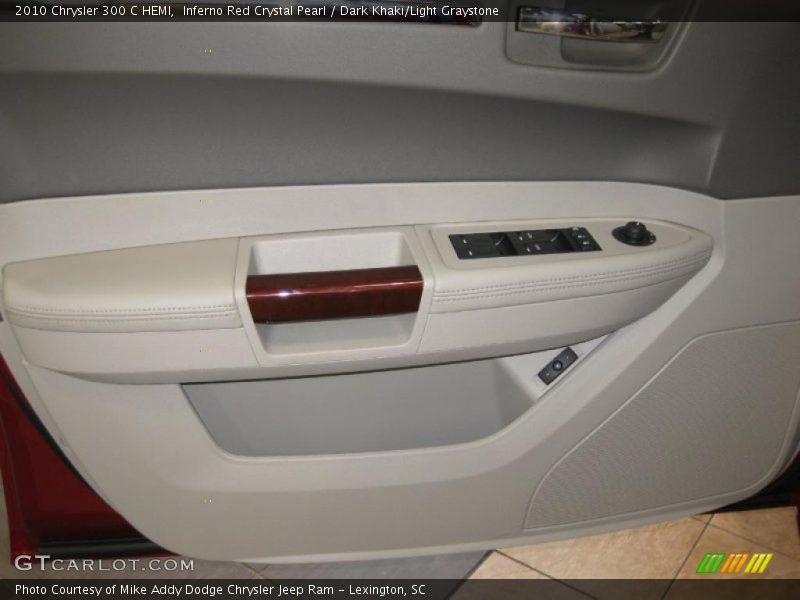 Inferno Red Crystal Pearl / Dark Khaki/Light Graystone 2010 Chrysler 300 C HEMI