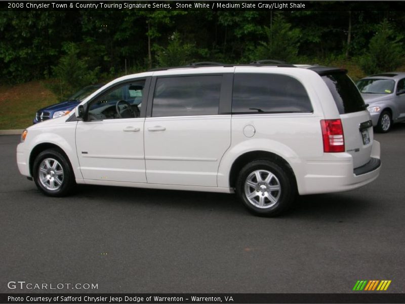 Stone White / Medium Slate Gray/Light Shale 2008 Chrysler Town & Country Touring Signature Series