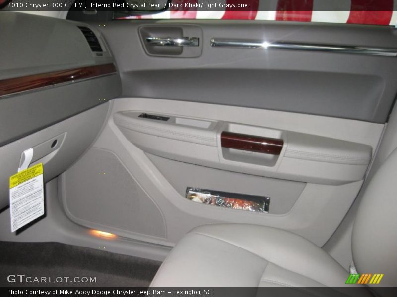 Inferno Red Crystal Pearl / Dark Khaki/Light Graystone 2010 Chrysler 300 C HEMI