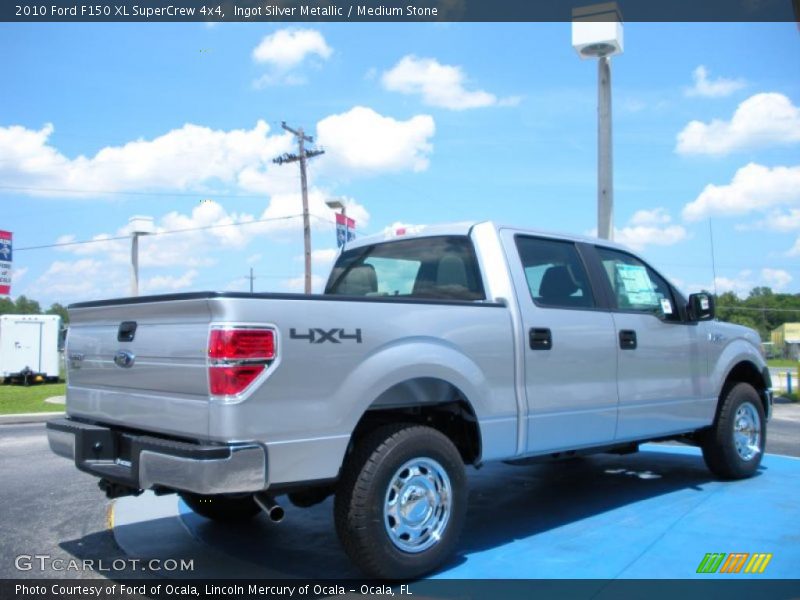 Ingot Silver Metallic / Medium Stone 2010 Ford F150 XL SuperCrew 4x4