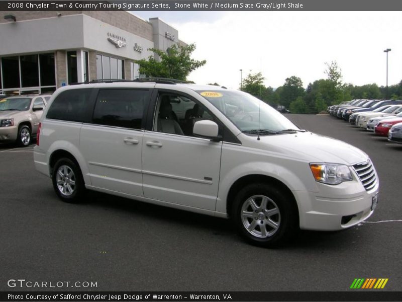Stone White / Medium Slate Gray/Light Shale 2008 Chrysler Town & Country Touring Signature Series