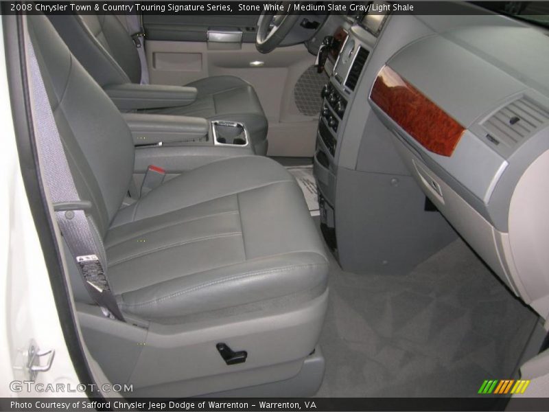 Stone White / Medium Slate Gray/Light Shale 2008 Chrysler Town & Country Touring Signature Series