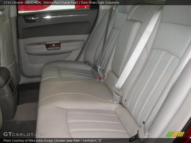 Inferno Red Crystal Pearl / Dark Khaki/Light Graystone 2010 Chrysler 300 C HEMI