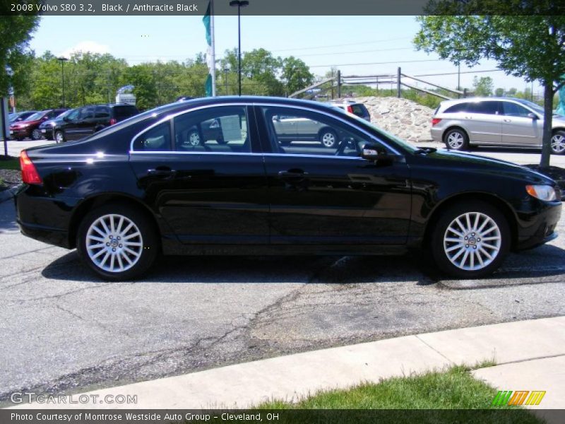 Black / Anthracite Black 2008 Volvo S80 3.2