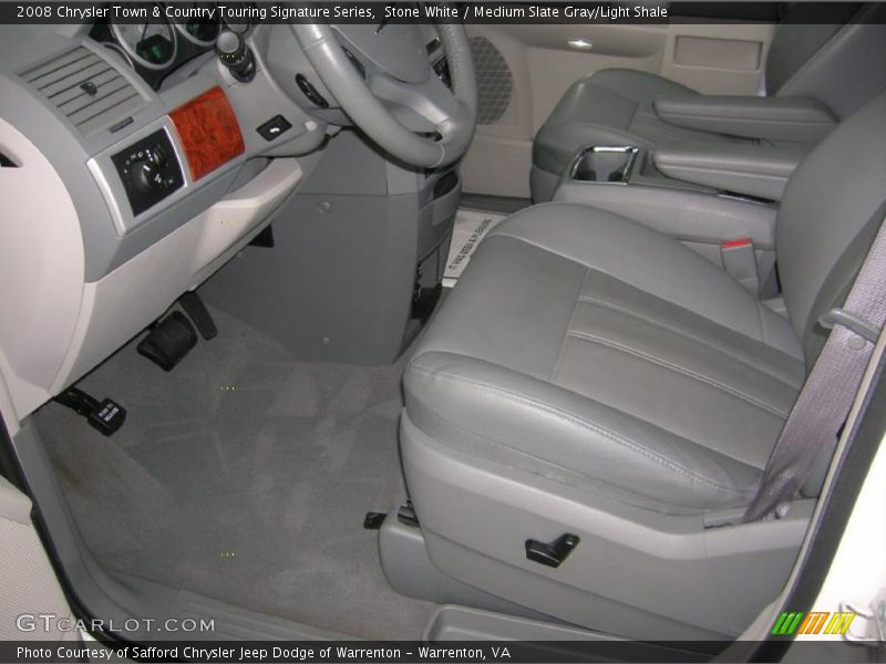 Stone White / Medium Slate Gray/Light Shale 2008 Chrysler Town & Country Touring Signature Series