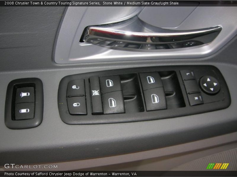 Stone White / Medium Slate Gray/Light Shale 2008 Chrysler Town & Country Touring Signature Series