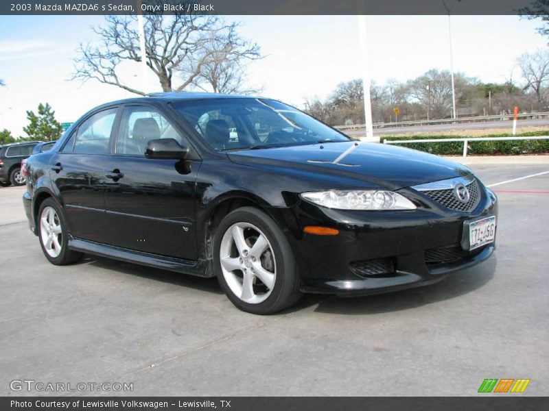 Onyx Black / Black 2003 Mazda MAZDA6 s Sedan