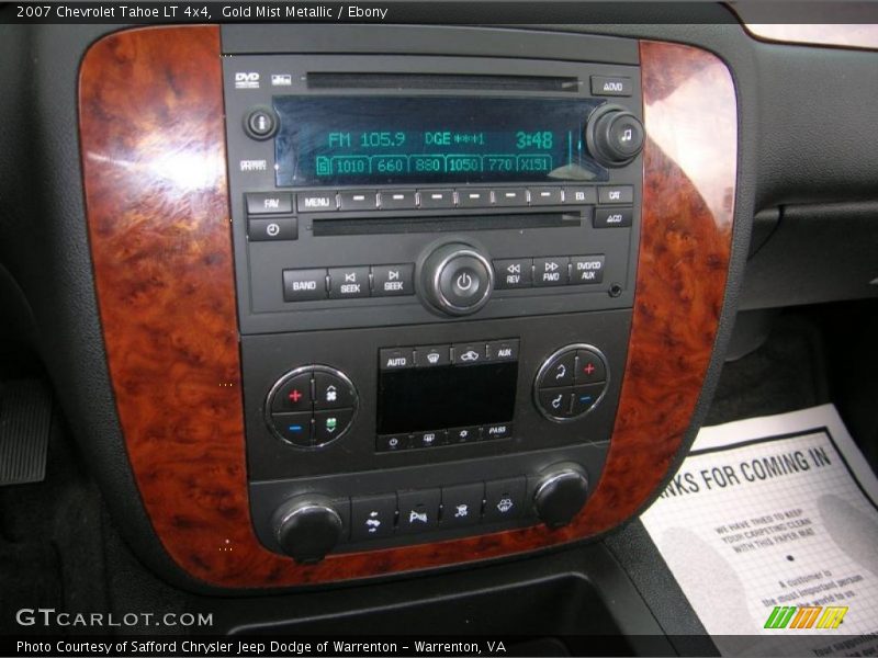 Gold Mist Metallic / Ebony 2007 Chevrolet Tahoe LT 4x4