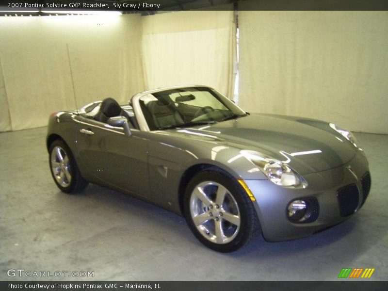 Sly Gray / Ebony 2007 Pontiac Solstice GXP Roadster