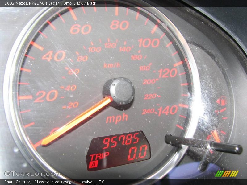 Onyx Black / Black 2003 Mazda MAZDA6 s Sedan