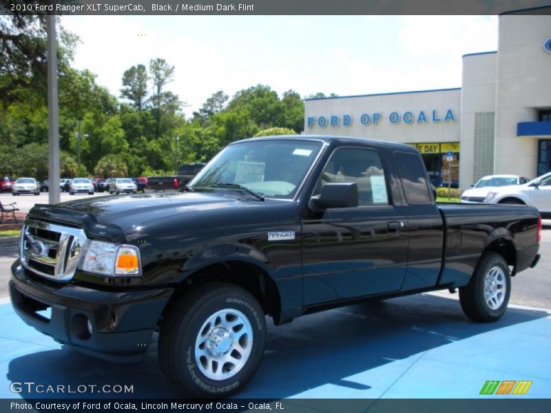 Black / Medium Dark Flint 2010 Ford Ranger XLT SuperCab