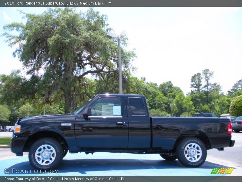 Black / Medium Dark Flint 2010 Ford Ranger XLT SuperCab