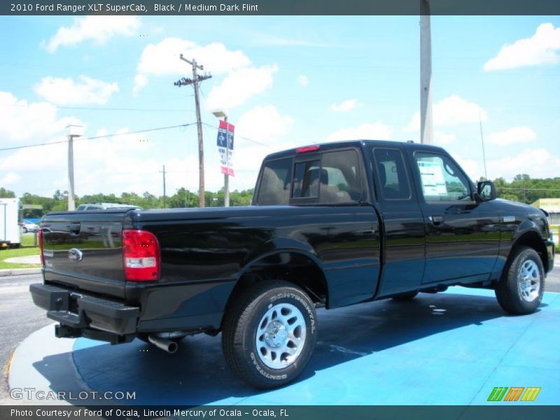 Black / Medium Dark Flint 2010 Ford Ranger XLT SuperCab