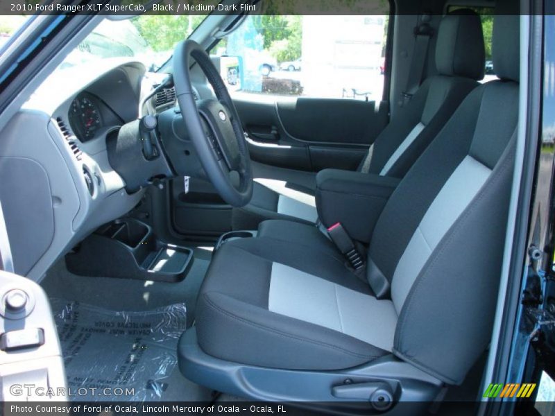 Black / Medium Dark Flint 2010 Ford Ranger XLT SuperCab