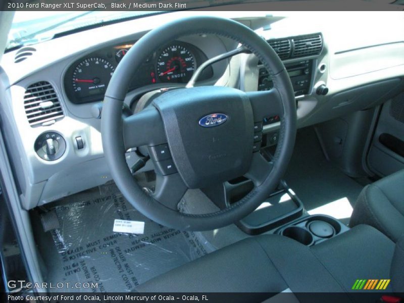 Black / Medium Dark Flint 2010 Ford Ranger XLT SuperCab