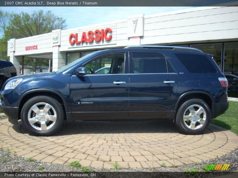 Deep Blue Metallic / Titanium 2007 GMC Acadia SLT