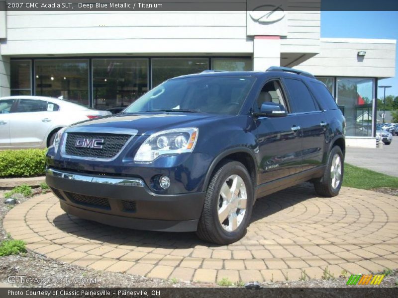 Deep Blue Metallic / Titanium 2007 GMC Acadia SLT