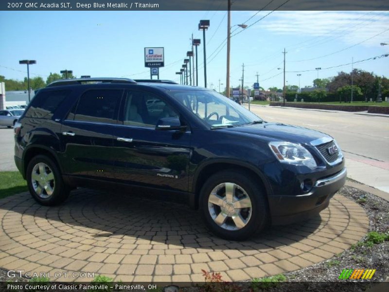 Deep Blue Metallic / Titanium 2007 GMC Acadia SLT