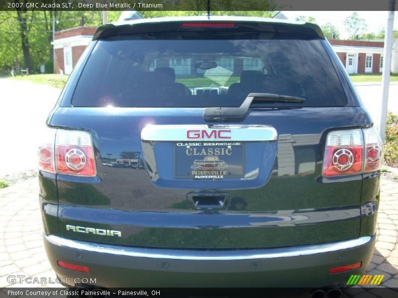 Deep Blue Metallic / Titanium 2007 GMC Acadia SLT