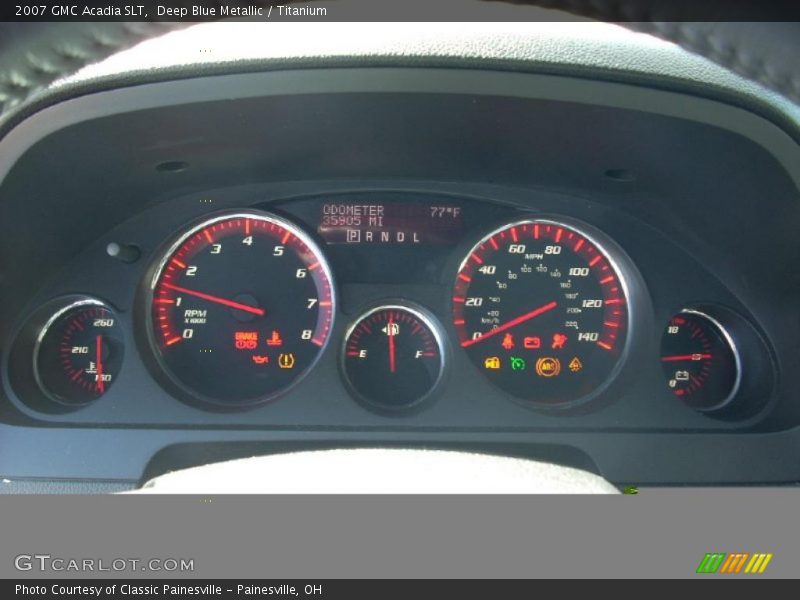 Deep Blue Metallic / Titanium 2007 GMC Acadia SLT