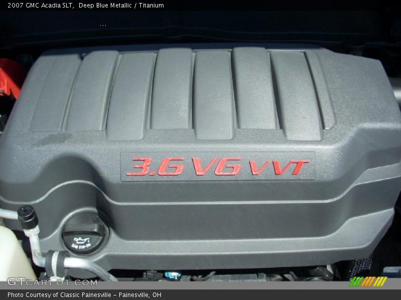 Deep Blue Metallic / Titanium 2007 GMC Acadia SLT
