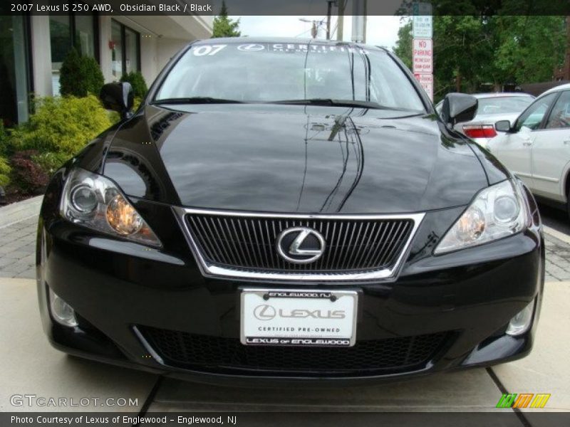 Obsidian Black / Black 2007 Lexus IS 250 AWD