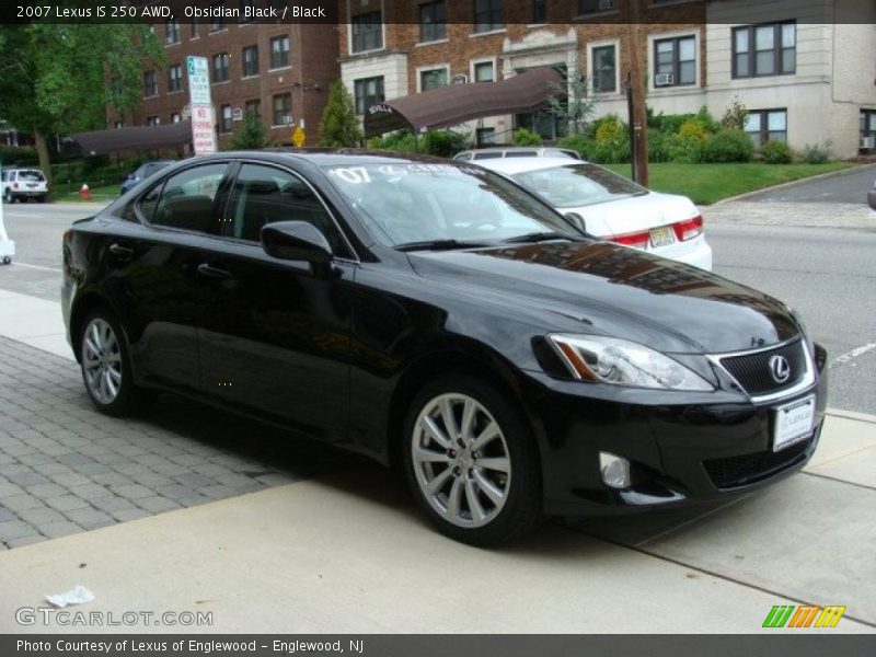 Obsidian Black / Black 2007 Lexus IS 250 AWD