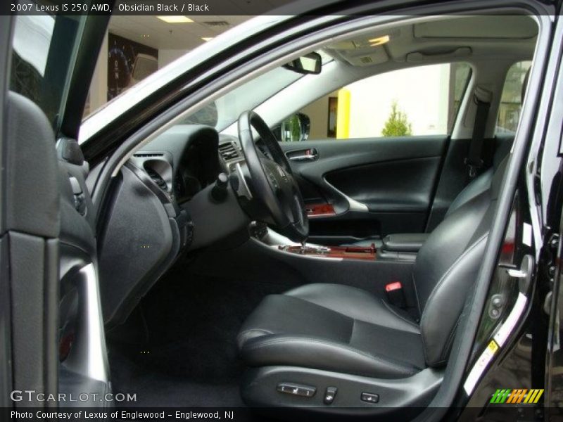 Obsidian Black / Black 2007 Lexus IS 250 AWD