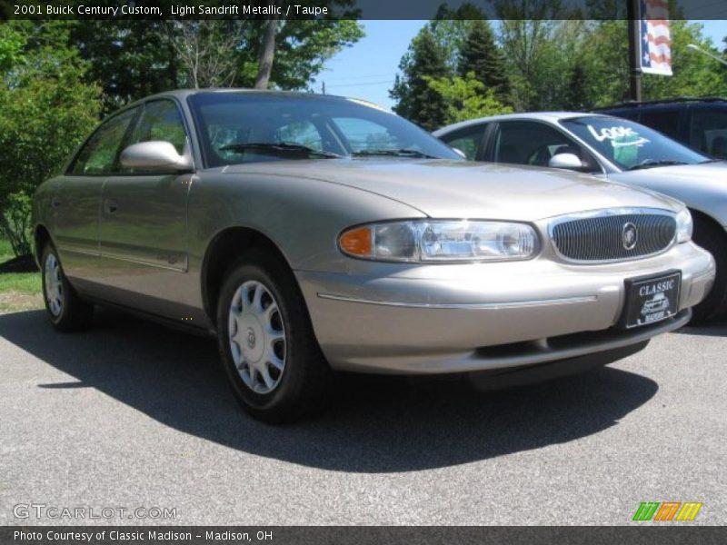 Light Sandrift Metallic / Taupe 2001 Buick Century Custom