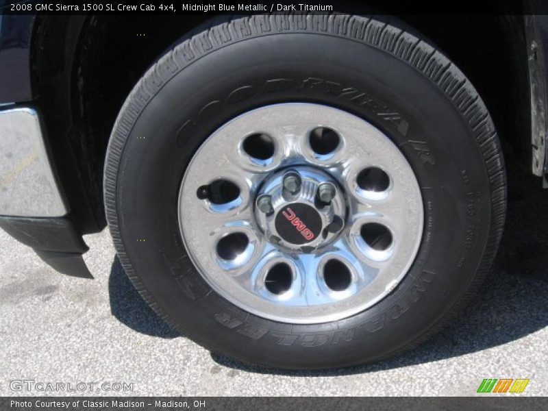 Midnight Blue Metallic / Dark Titanium 2008 GMC Sierra 1500 SL Crew Cab 4x4