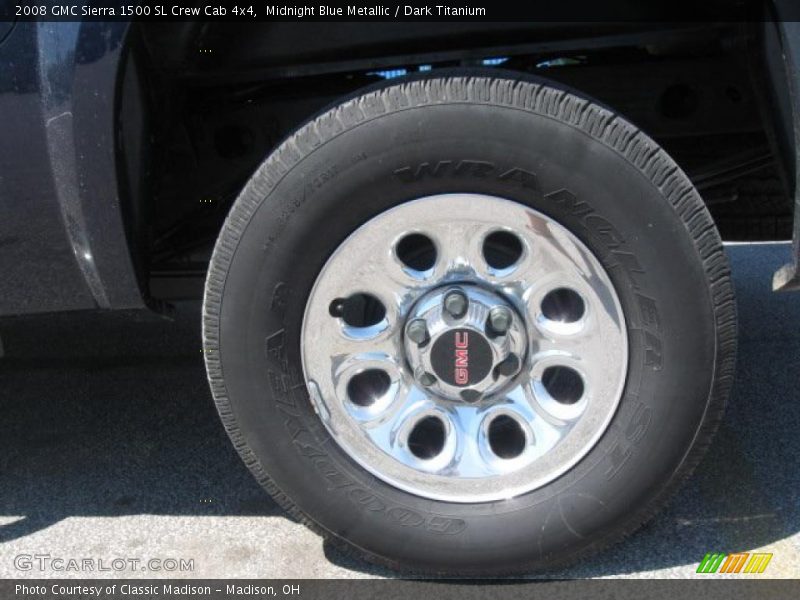 Midnight Blue Metallic / Dark Titanium 2008 GMC Sierra 1500 SL Crew Cab 4x4