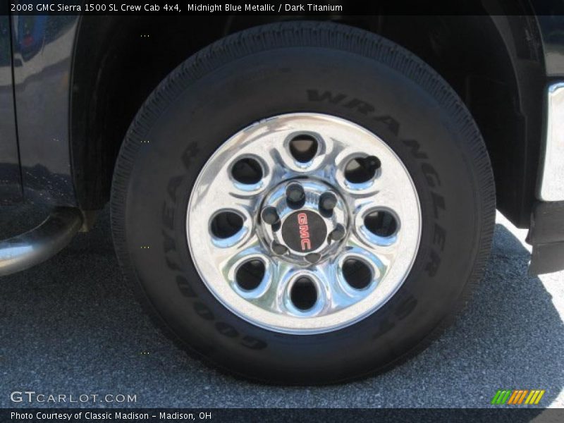 Midnight Blue Metallic / Dark Titanium 2008 GMC Sierra 1500 SL Crew Cab 4x4