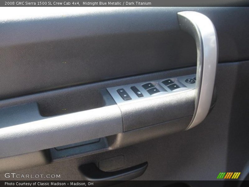 Midnight Blue Metallic / Dark Titanium 2008 GMC Sierra 1500 SL Crew Cab 4x4