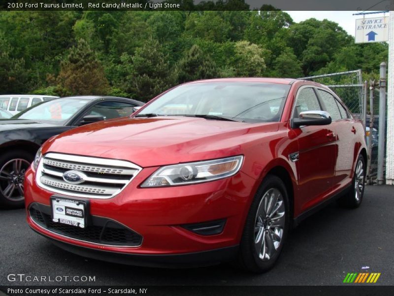 Red Candy Metallic / Light Stone 2010 Ford Taurus Limited