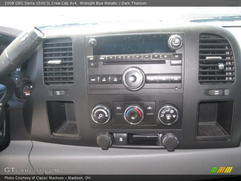 Midnight Blue Metallic / Dark Titanium 2008 GMC Sierra 1500 SL Crew Cab 4x4