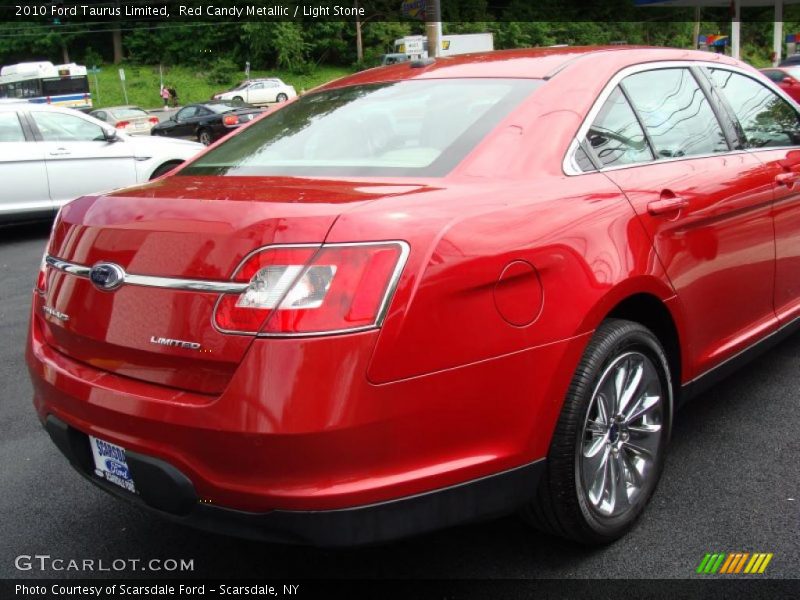 Red Candy Metallic / Light Stone 2010 Ford Taurus Limited