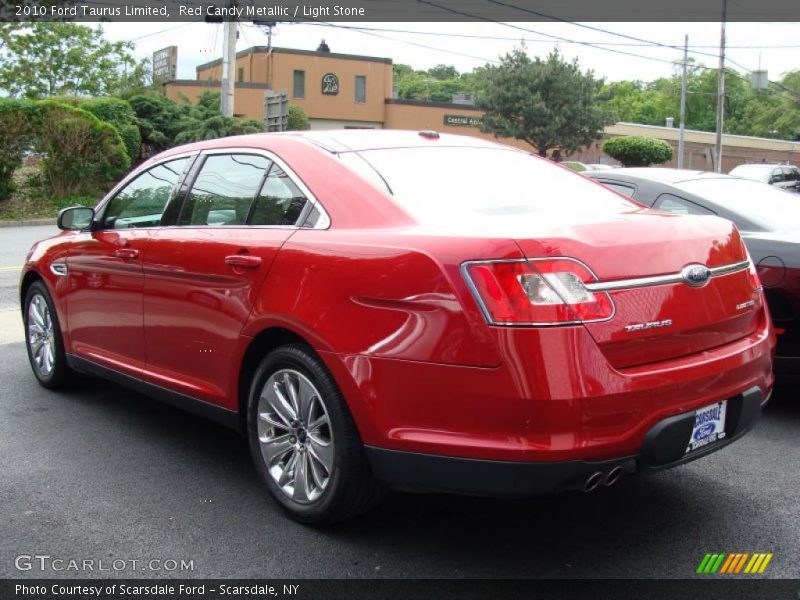 Red Candy Metallic / Light Stone 2010 Ford Taurus Limited