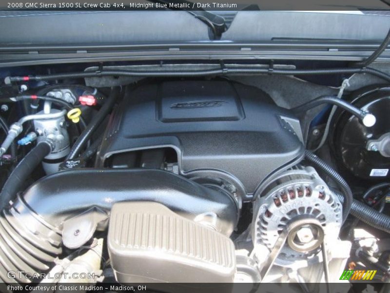 Midnight Blue Metallic / Dark Titanium 2008 GMC Sierra 1500 SL Crew Cab 4x4
