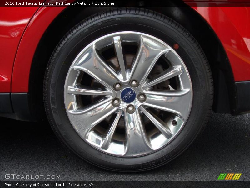 Red Candy Metallic / Light Stone 2010 Ford Taurus Limited