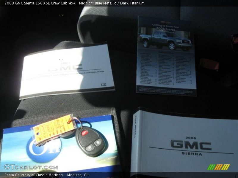 Midnight Blue Metallic / Dark Titanium 2008 GMC Sierra 1500 SL Crew Cab 4x4