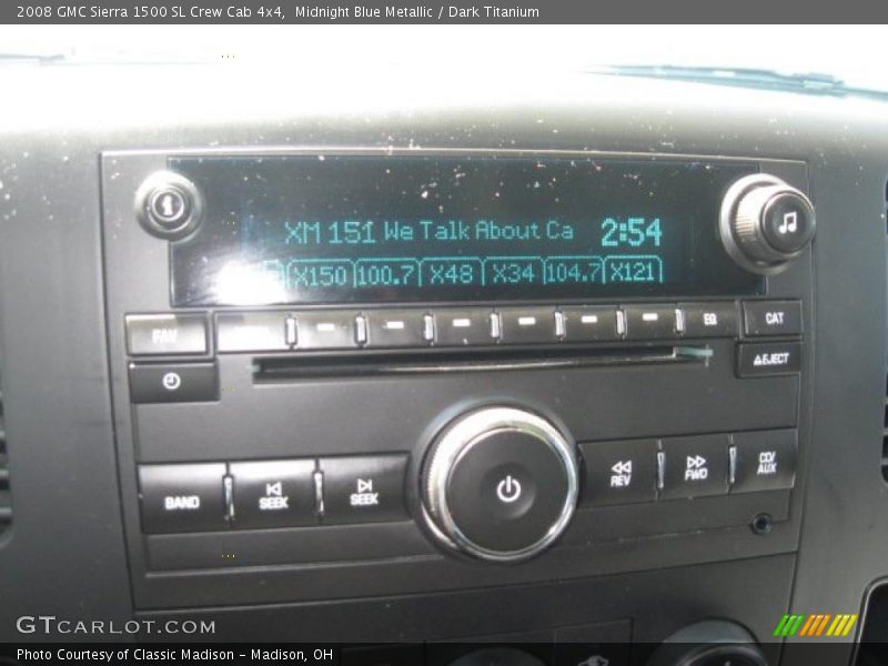 Midnight Blue Metallic / Dark Titanium 2008 GMC Sierra 1500 SL Crew Cab 4x4