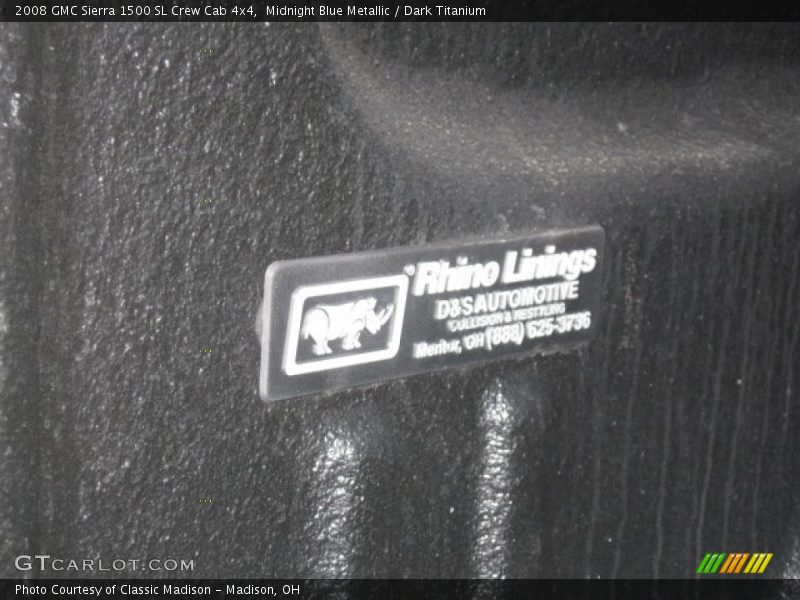 Midnight Blue Metallic / Dark Titanium 2008 GMC Sierra 1500 SL Crew Cab 4x4