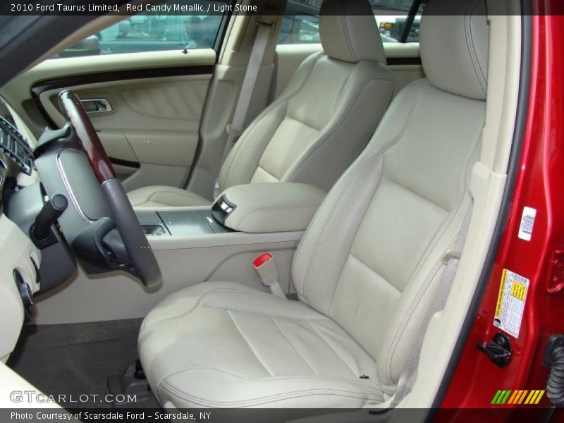 Red Candy Metallic / Light Stone 2010 Ford Taurus Limited