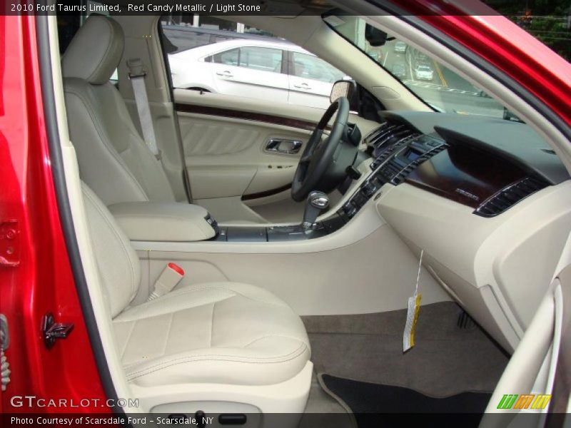Red Candy Metallic / Light Stone 2010 Ford Taurus Limited
