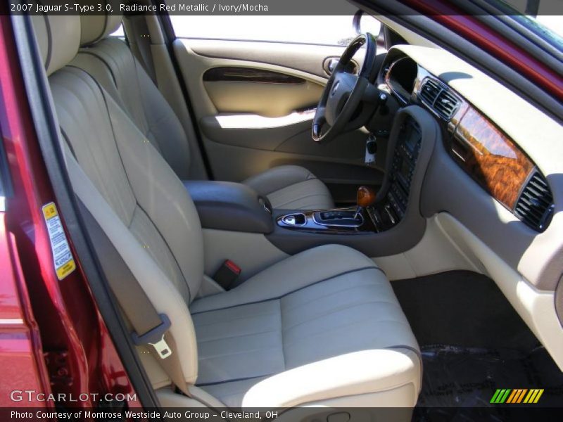 Radiance Red Metallic / Ivory/Mocha 2007 Jaguar S-Type 3.0