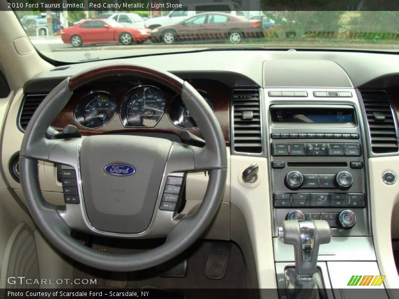 Red Candy Metallic / Light Stone 2010 Ford Taurus Limited